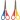 Children s scissors 13cm 12 pcs. lefth. round