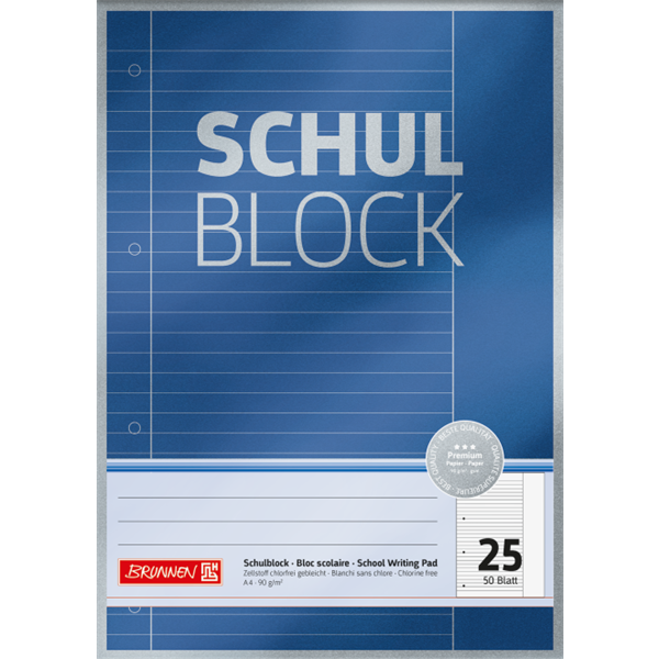 School block A4 50 sheets Premium 10 pcs