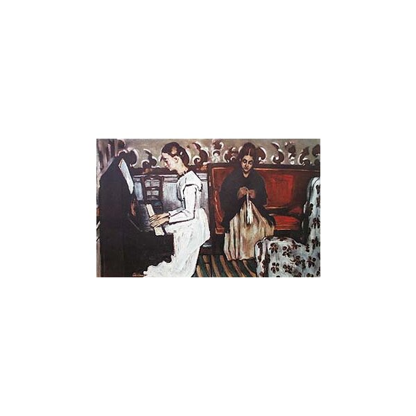 Cézanne, Paul, Mädchen am Klavier