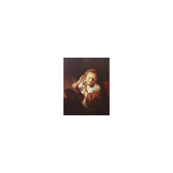 Rembrandt, Harmenszoon van Rijn, Junge Frau vor dem Spiegel