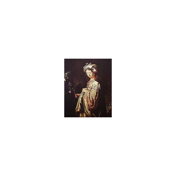 Artery8 Poster A Pannelli Rembrandt Flora - XL 119x84 Cm - Riproduzione D'Arte Su Satin Paper - 8 Sezioni