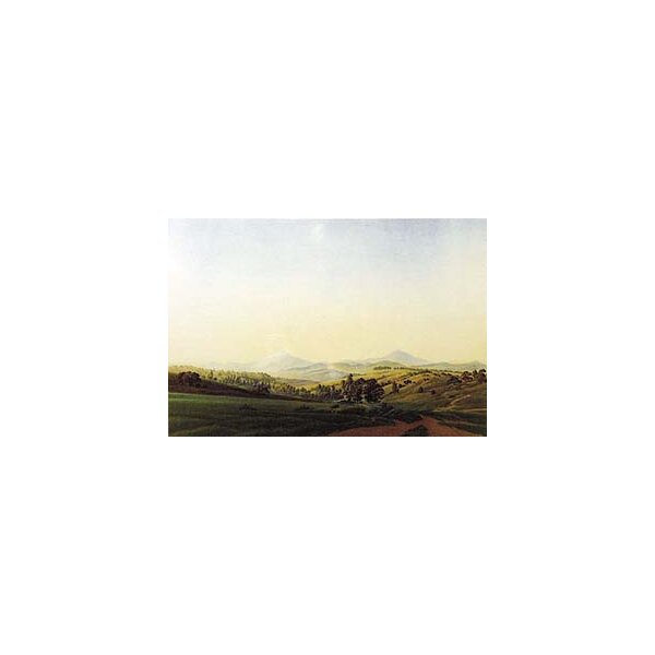 Friedrich, Caspar David, BÃ¶hmische Landschaft mit Milleschau