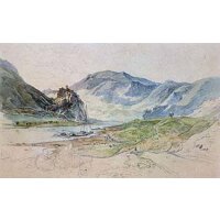 Richter, Adrian Ludwig,  Elbtal mit Burgruine