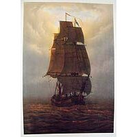Friedrich, Caspar David, Segelschiff