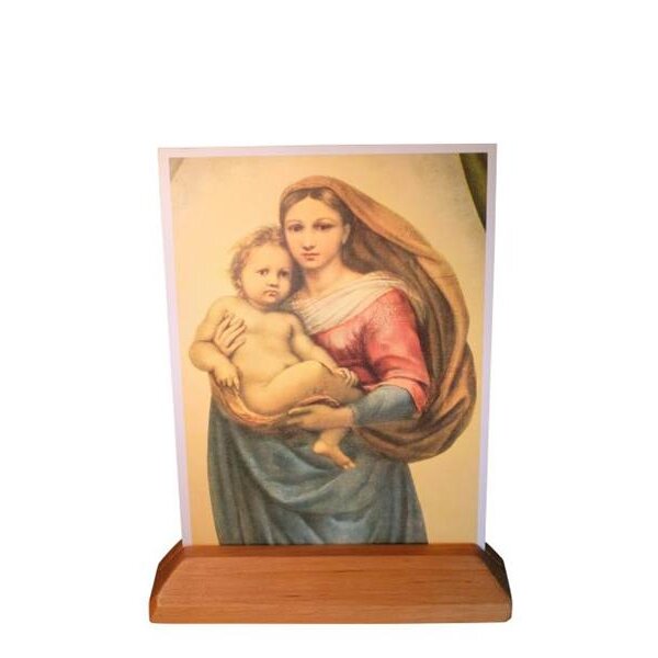 Handmade wooden holder for postcard. Simple, Lenght 4.92 inch.