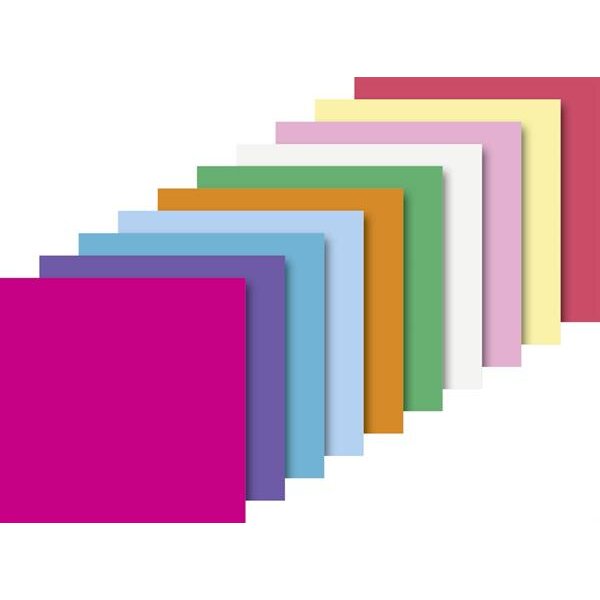 Faltblätter 10x10cm 60g 100Bl 5 Stck sortiert