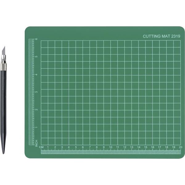 SchneidSet 19x23cm mit Bastelmesser 2 Stck