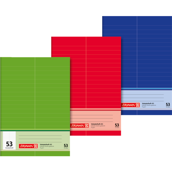 Vocabulary A5 32 sheets. 25 pieces. Lin 53