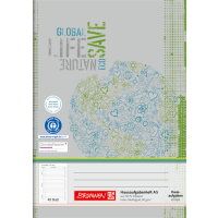 Exercise book A5 48 sheets. Recycling 10 pieces