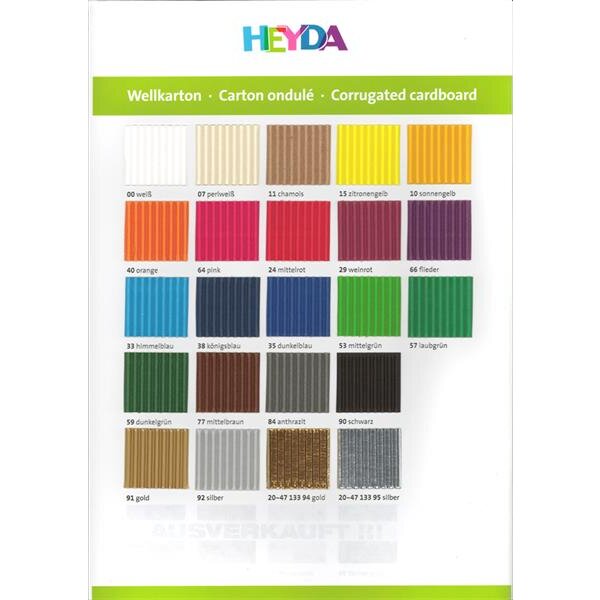 Corrugated cardboard 50x70cm 300g 10 pcs