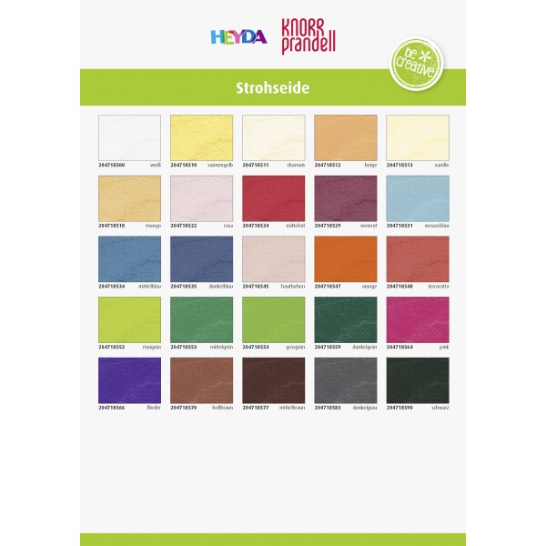 Straw silk 50x70cm 25g 25 pcs