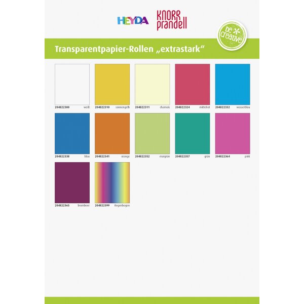 Transparentpapier extrastark 50x70 10 Rollen